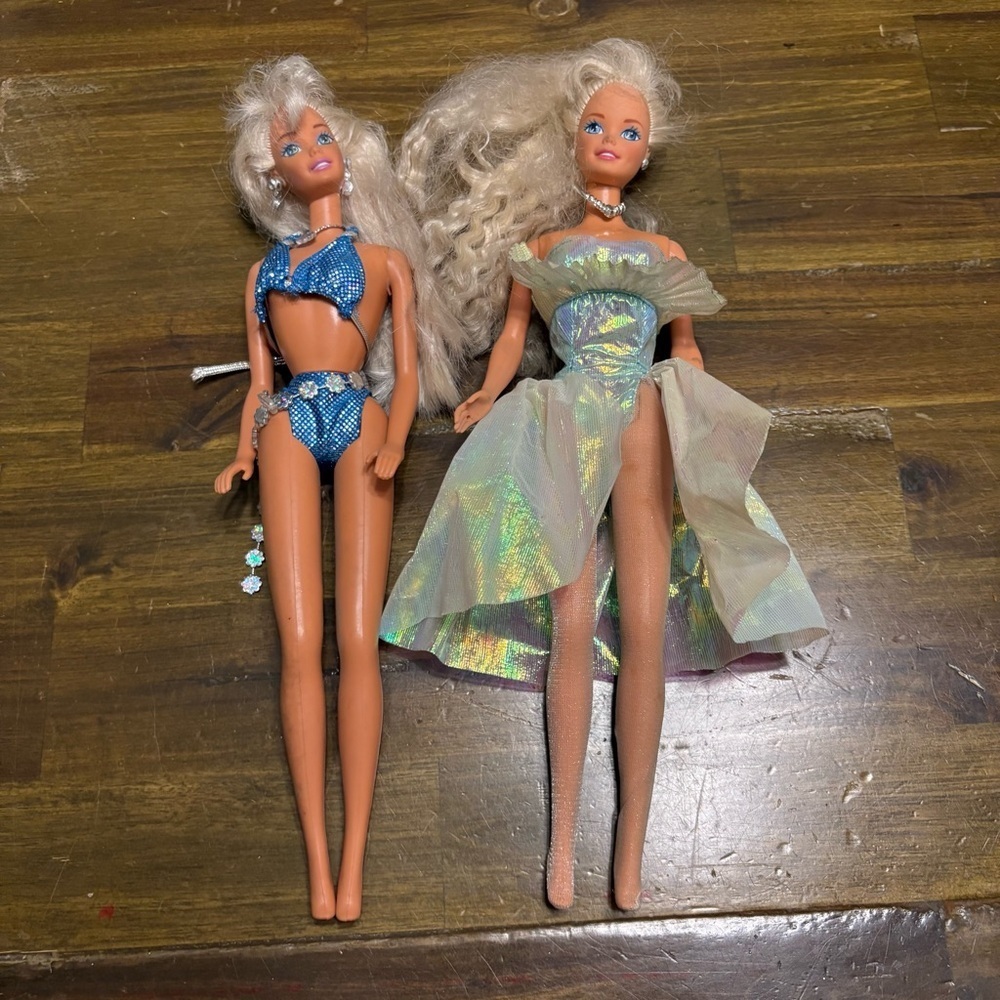 1966 Vintage Barbie Doll Bundle Bubble Angel & Sparkle Beach Barbies